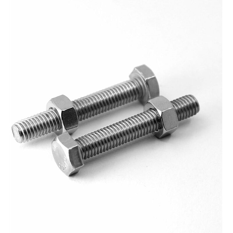 M8 X 50Mm 10 pcs 304 Stainless Steel Hexagon Socket Head Cap Bolts Outside Corner Hexagon Screw,Hex Bolts And Nuts Set - Image 1