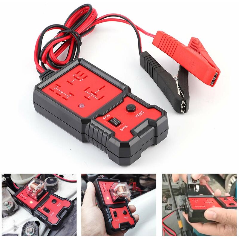 Automotive Relay Tester, 12V Electronic Automotive Relay Tester Auto Car Diagnostic Battery Checker Tool - Image 4