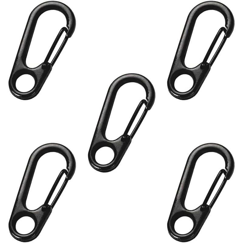 Mini Carabiner Clip, 5 Pieces Mini Carabiner Clip, Spring Carabiner Hook Keychain Clasps, Mini Carabiner Clips, For - Image 1