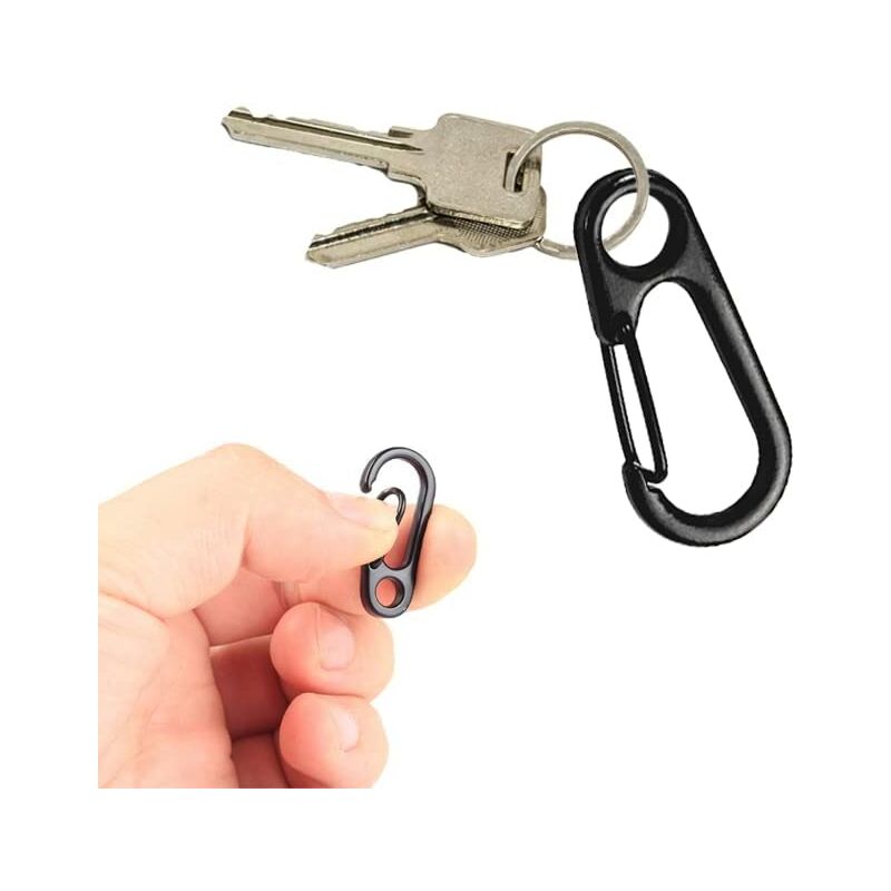 Mini Carabiner Clip, 5 Pieces Mini Carabiner Clip, Spring Carabiner Hook Keychain Clasps, Mini Carabiner Clips, For - Image 3