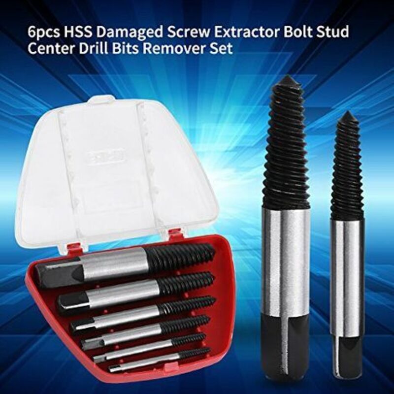 6 pcs Steel Broken Screw Extractors, Studs, DAmaged Broken Bolts 4Mm-22Mm - Image 3