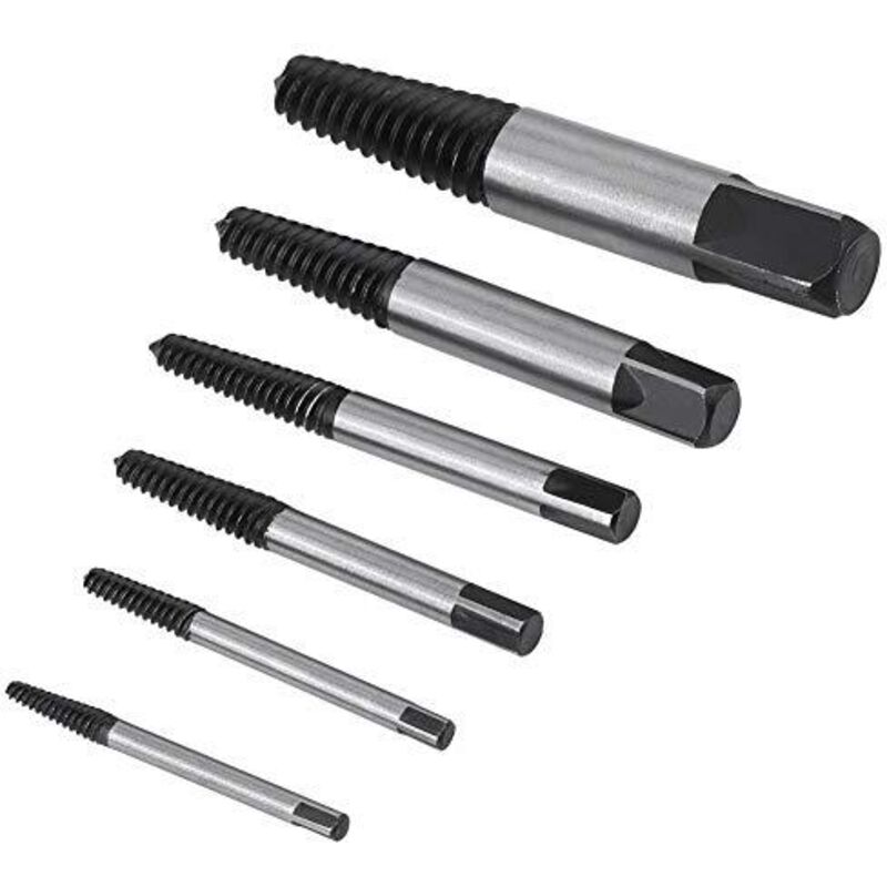 6 pcs Steel Broken Screw Extractors, Studs, DAmaged Broken Bolts 4Mm-22Mm - Image 4