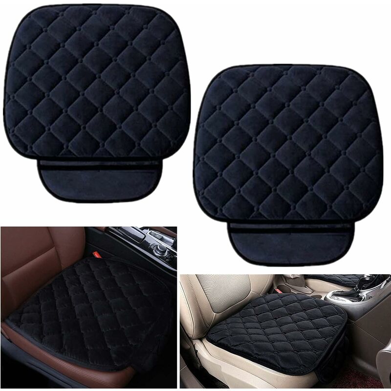 Car Seat Cushion Seat Cover Velvet Cover For Back Chair Front Seat Vehicle Protective Cover Mat Protector For Pets (2 - Image 1