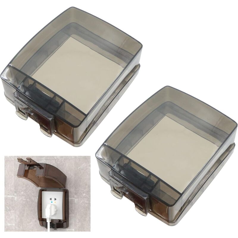 Waterproof Plastic Wall Switch Box - Hidden Water Box Cover, Power Socket Box, Universal Splash-Proof Socket - Image 1