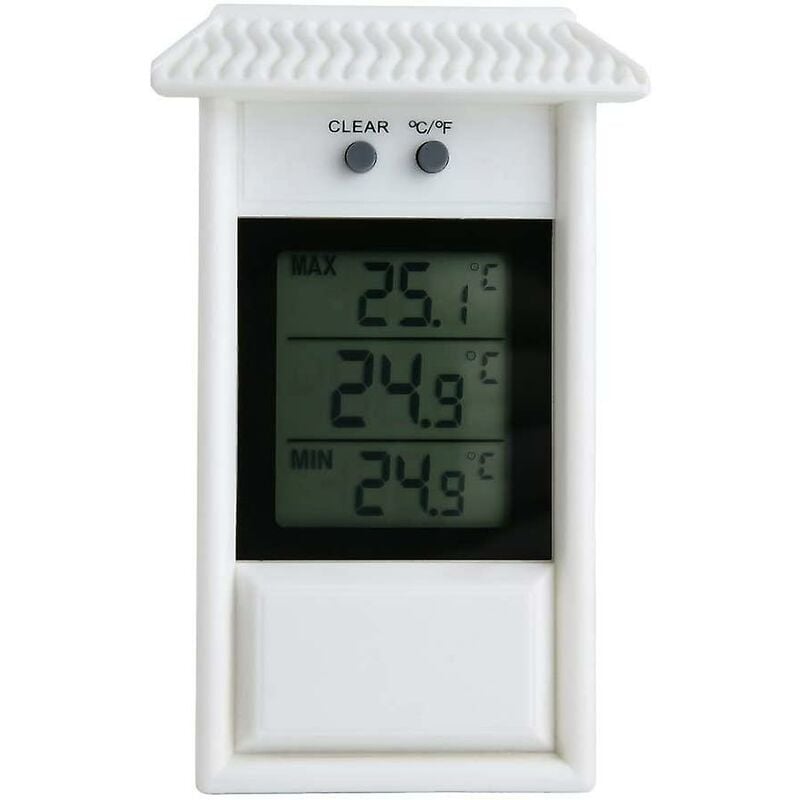Weatherproof Digital Thermometer, Classic Design, Accurate Measurement For Indoor Or Outdoor, Suitable For Garden, - Image 1