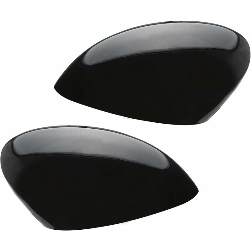 Rearview Mirror Cover Cap For Fiesta Mk7 2009-2017 Gloss Black - Image 1