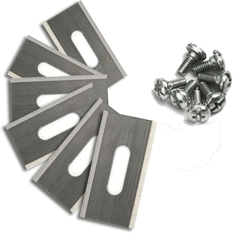 30 pcs Stainless Steel Lawn Mower Blades For Husavarna 35.8 X 18.5 X 0.65Mm (Silver) - Image 1