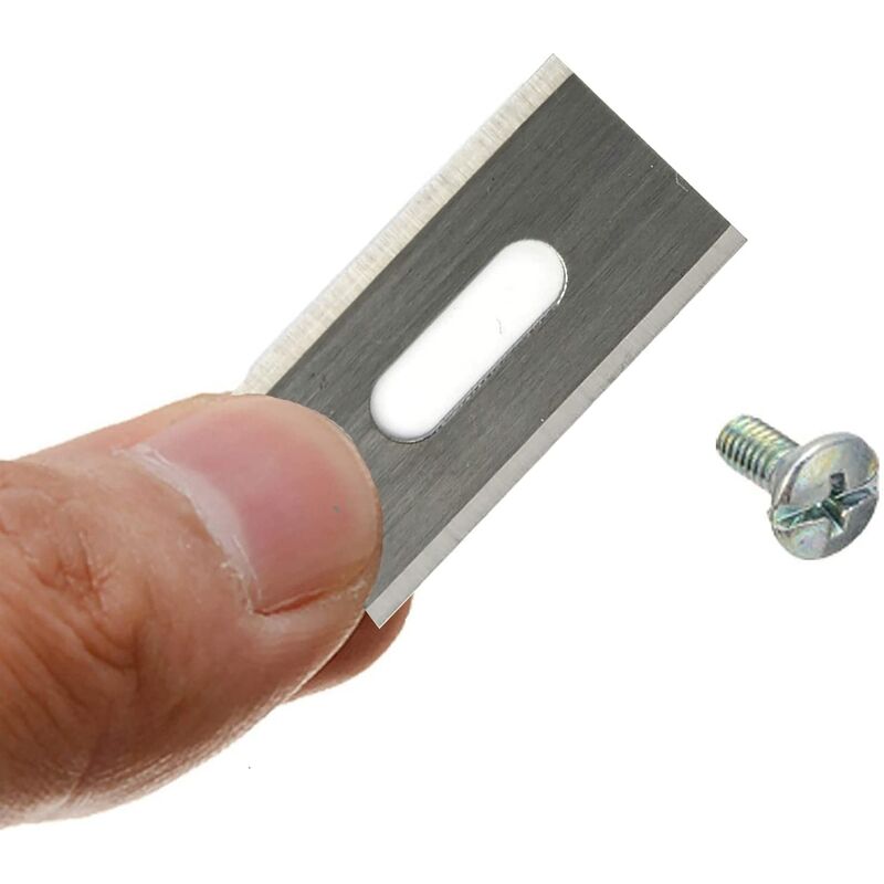 30 pcs Stainless Steel Lawn Mower Blades For Husavarna 35.8 X 18.5 X 0.65Mm (Silver) - Image 3