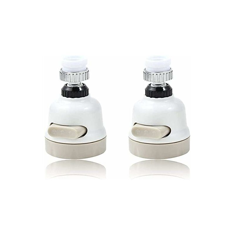 2 Pack Kitchen Faucet Aerator, Water Saving Faucet Aerator, 360 ROtation, Splash-Proof Faucet Nozzle With Filter - Image 1