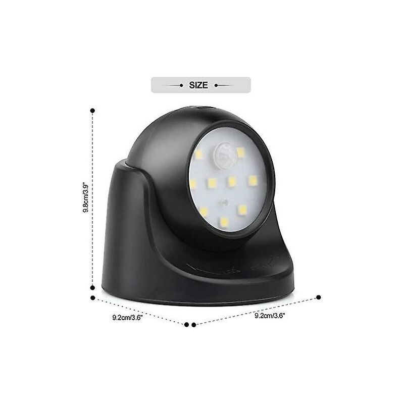 Outdoor Wall Light With Motion Sensor 1000 Lumen LED Outdoor Lighting Cordless Battery Powered Lighting 360 Degree - Image 4