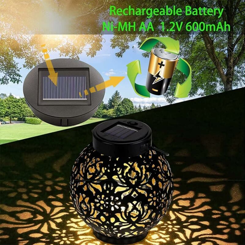 2 pcs Solar Lights Replacement LED Solar Panel Cover Replacement Outdoor Lighting Garden Decoration - Image 2