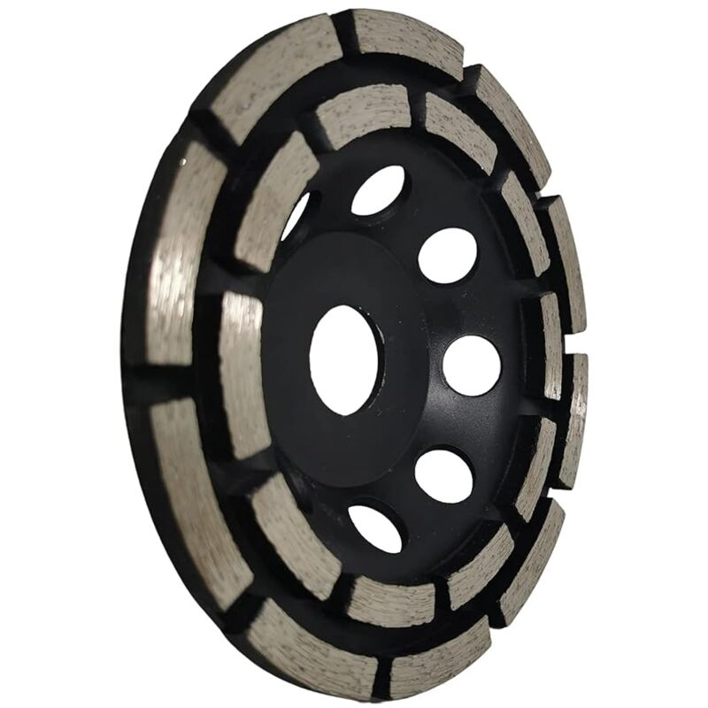 Diamond Grinding And Sanding Disc, 125Mm X 22.23Mm Double ROw Diamond Abrasive Wheel, For Grinding Screed, Concrete - Image 1