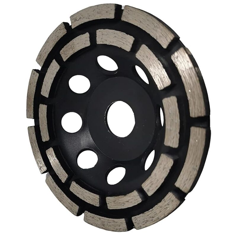 Diamond Grinding And Sanding Disc, 125Mm X 22.23Mm Double ROw Diamond Abrasive Wheel, For Grinding Screed, Concrete - Image 3