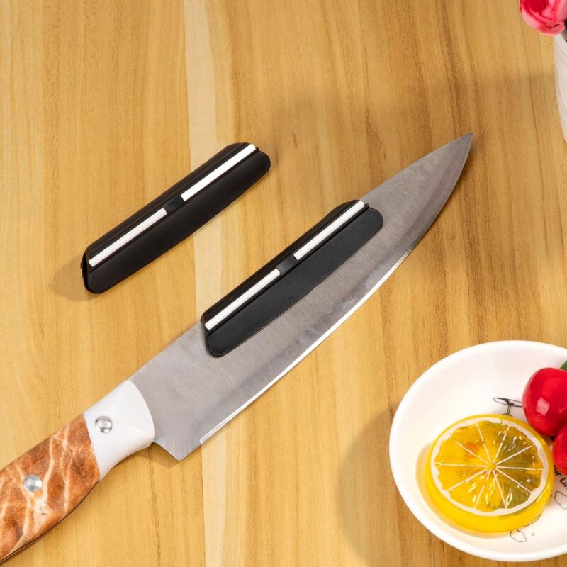 Knife Sharpening Guide Sanding Aid Angle Guide Sharpening Tools For Sharpening On Whetstone 2 Pieces Black - Image 2