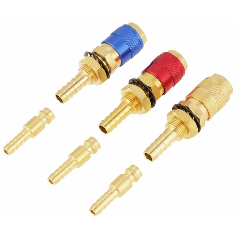 Quick Connector, 3 pcs 8Mm Water Cooled Welding Connector Gas Adapter For Tig Welding Torch - Image 1