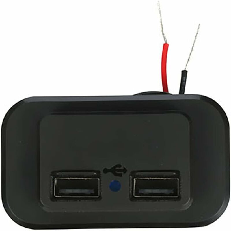 Dual Usb Car Charger Socket 12V 24V 3.1A For Motorcycle Rv Truck Atv Boat Car Camper Usb C Extension Cable Universal - Image 1