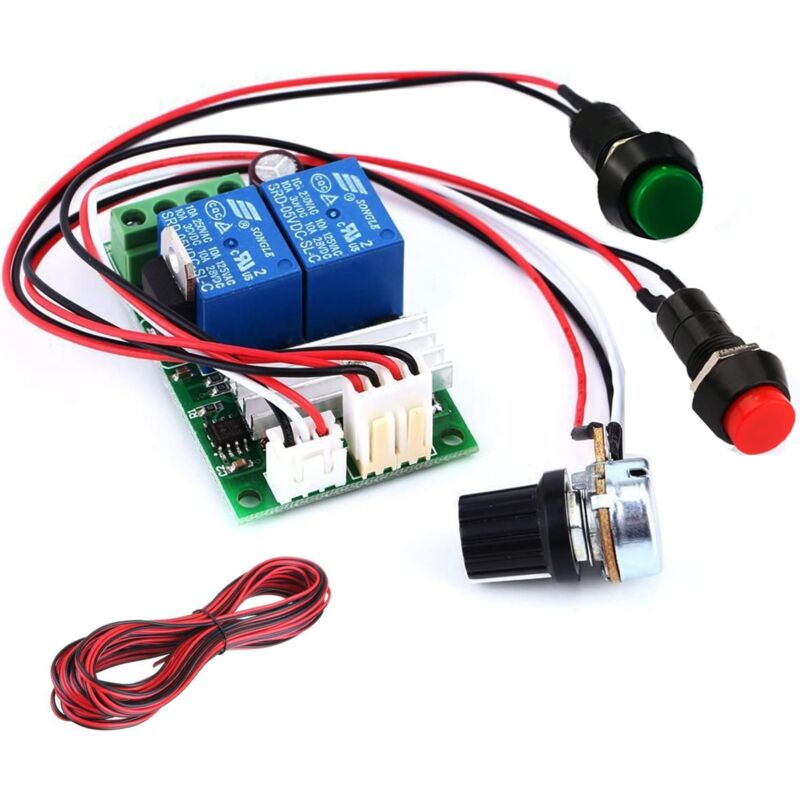 Speed Regulator 12V,Dc Motor Speed Controller (Pwm) Adjustable Reversible Switch Dc Speed, 6V 12V 24V Dc Motor Inverter - Image 1