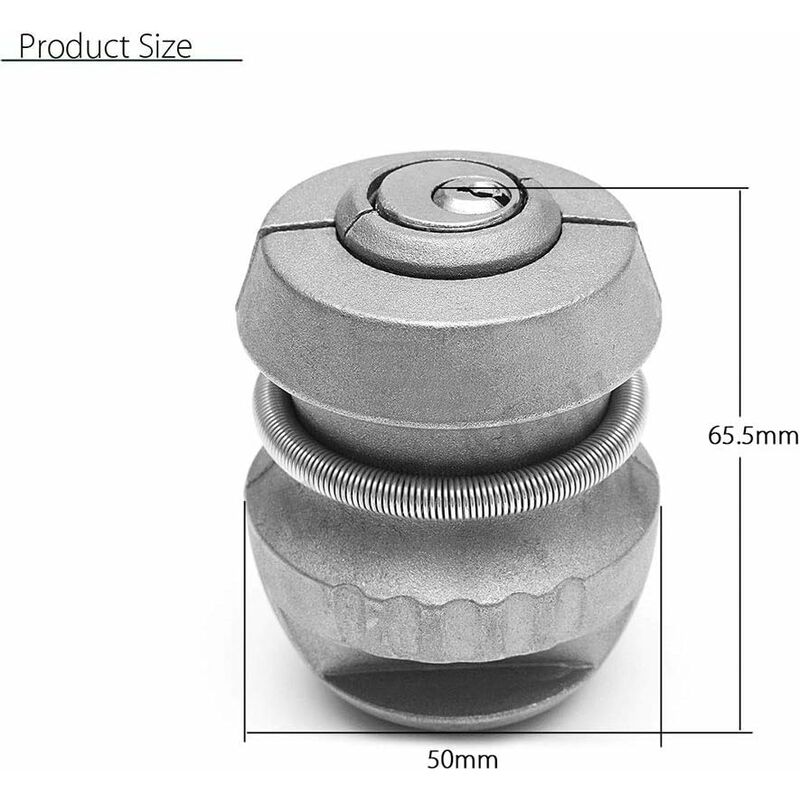Trailer Hitch Lock Anti-Theft Ball Coupling, Trailer Parts - Image 2