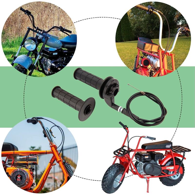 Twist Throttle Grip & Cable With 7/8