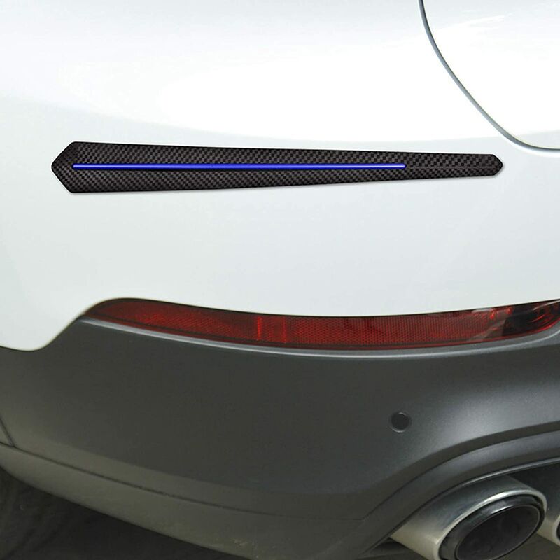 2 pcs Car Bumper Protector Strips, Universal Car Sticker Bumper Protection Front Rear Edge Anti-Collision Strip - Image 3