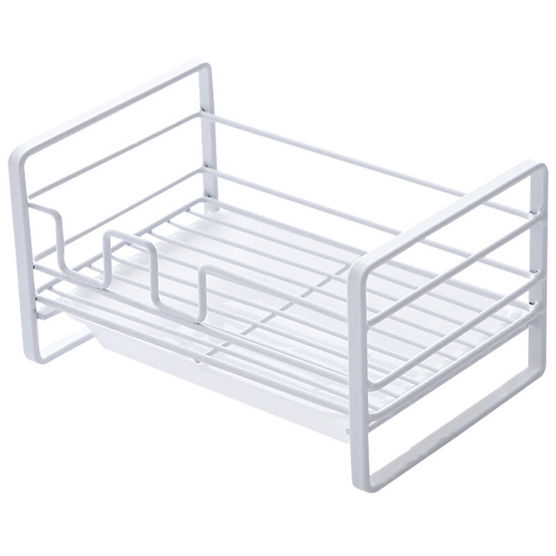 Sink Caddy With Removable Tray, Kitchen Sink Organizer, White - Image 1