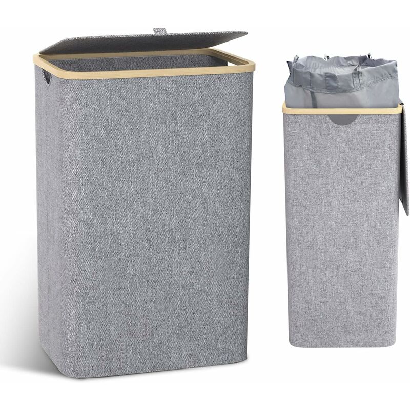 100L Laundry Basket With Lid Laundry Hamper With Handles Dirty Laundry Basket, Laundry Bin Laundry Basket Foldable - Image 1