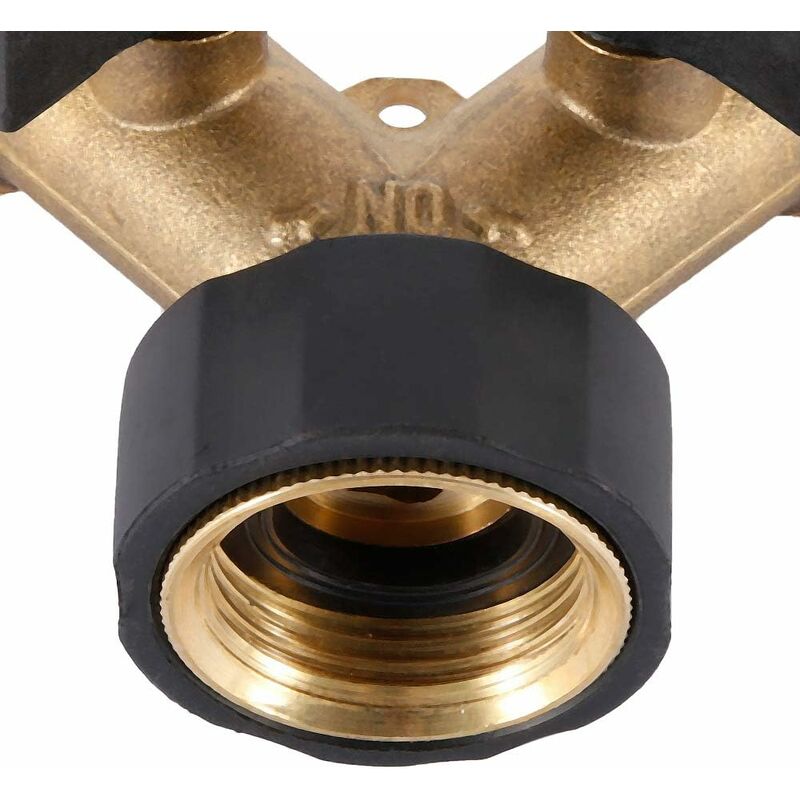 Double Washing Machine Tap, 2 Way Y Garden Hose Tap Connector Splitter For 3/4