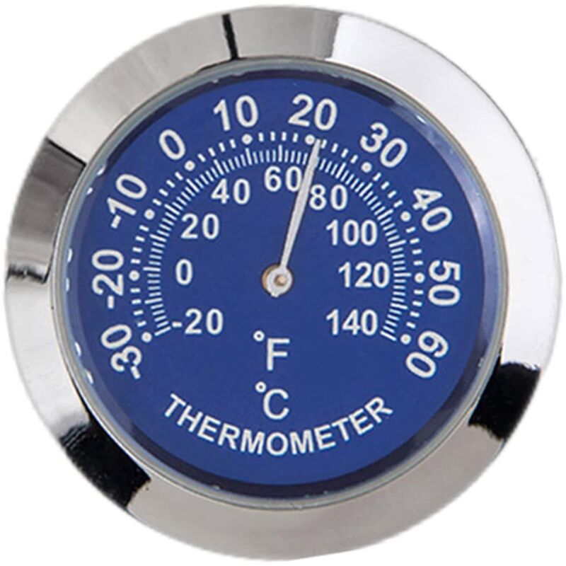 Auto Car Vehicle Thermometer/Hygrometer Clock Mini Small Classic DAshboard Thermometer Car Cool Decoration Metal Alloy - Image 1