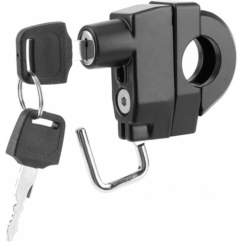 Helmet Lock, Universal Motorcycle Helmet Lock With Key Riding Accessory For,Suitable For 2.2-2.8Cm Handle Diameter - Image 2