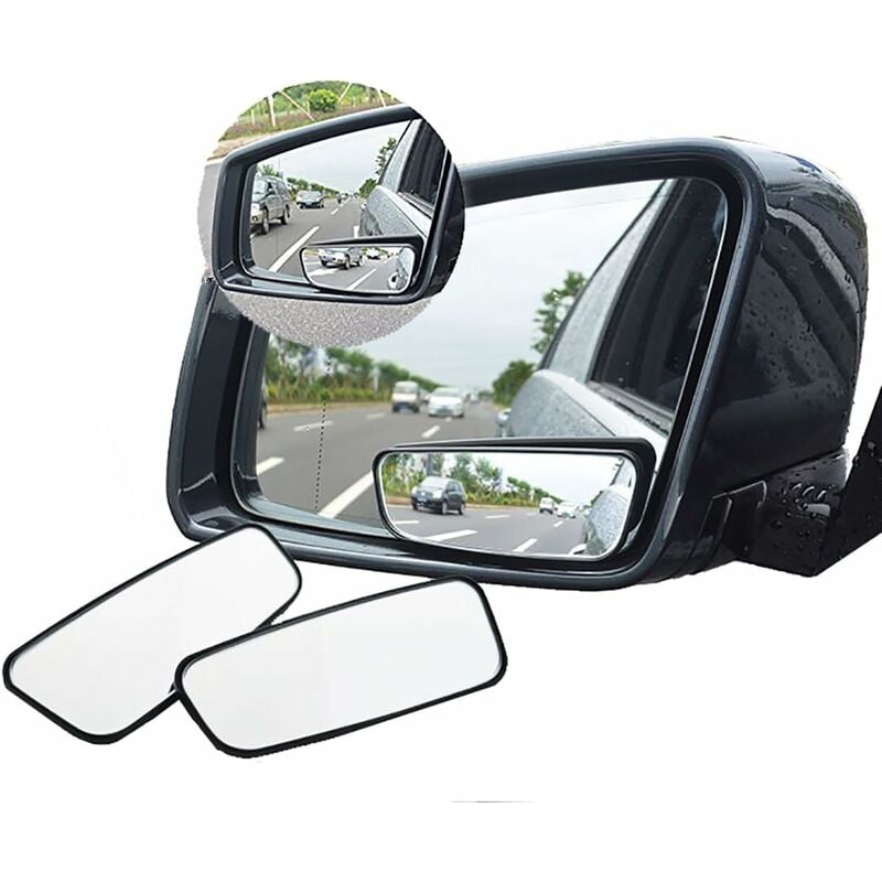 360° ROtate Blind Spot Mirror,Adjustable Wide Angle Rearview Mirror Hd Glass Convex Side View Mirror For Car - Image 1