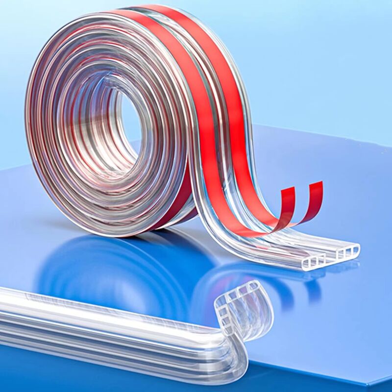 5 Meters Table Corner Protection Strip, Transparent Furniture Corner Protector, Pre-Adhesive Edge Protector For Tables, - Image 1