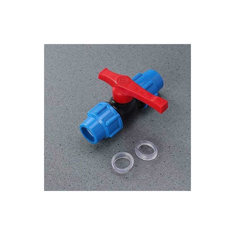 Mdpe Plastic Ball Valve - Compression Pipe Fitting With Inline Ball Valve - For Use With Water Pipe - 32Mm - Image 4