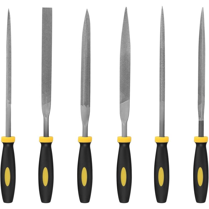 6 Pieces File Set, Files And Rasps, Needle Files, Diamond Rasp Files For Wood/Metal/Workshop/Plastics Repair - Image 1