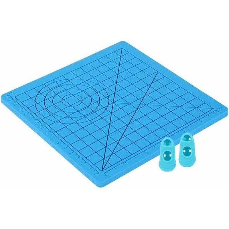 3D Printing Pen Mat, 3D Pen Silicone Mat With Multi-Shaped Base Art Craft And 2 Silicone Caps For Kids, Adults, - Image 1