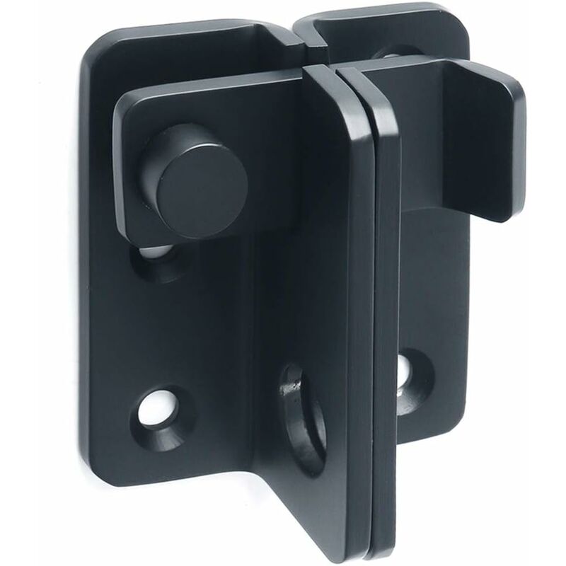 Sliding Door Lock Padlock Hasp Door Lock Latch Buckle Hook Anti-Theft, Stainless Steel Matte Black Finish, Ems3005-B - Image 1