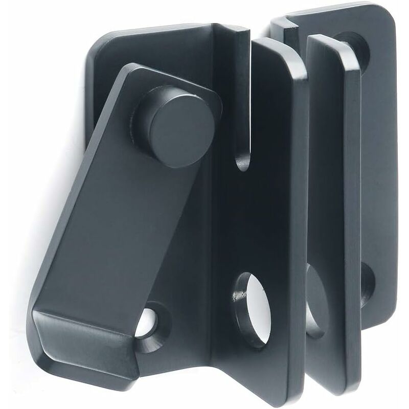 Sliding Door Lock Padlock Hasp Door Lock Latch Buckle Hook Anti-Theft, Stainless Steel Matte Black Finish, Ems3005-B - Image 3