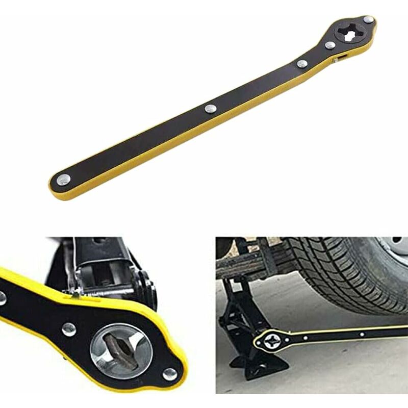 Labor Saving Wrench Auto Jack Ratchet Wrench Car Jack And Lug Wrench Handle For Motorcycle, Car, Suv And Other Vehicles - Image 2