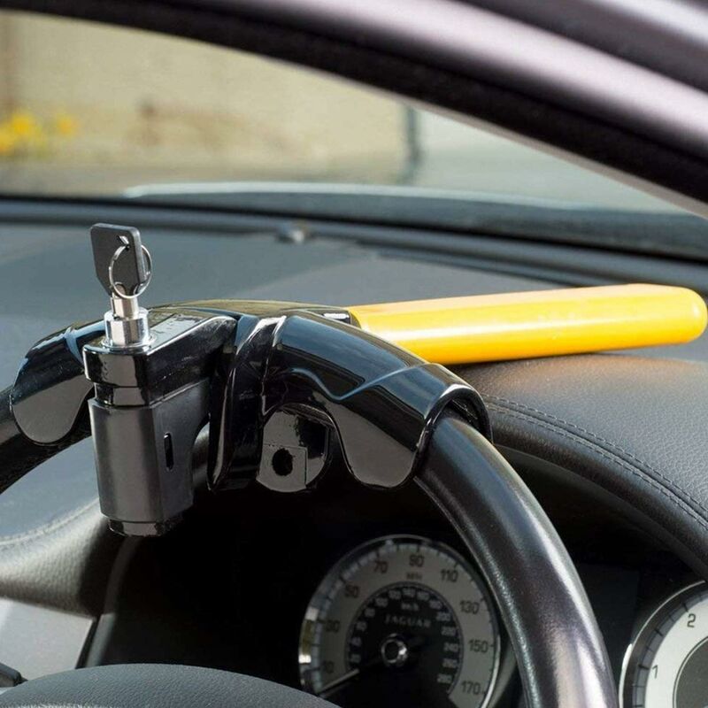 Car Steering Wheel Lock, Steering Wheel Lock, T-Bar Steering Wheel Lock For Car Universal Steering Wheel - Image 2
