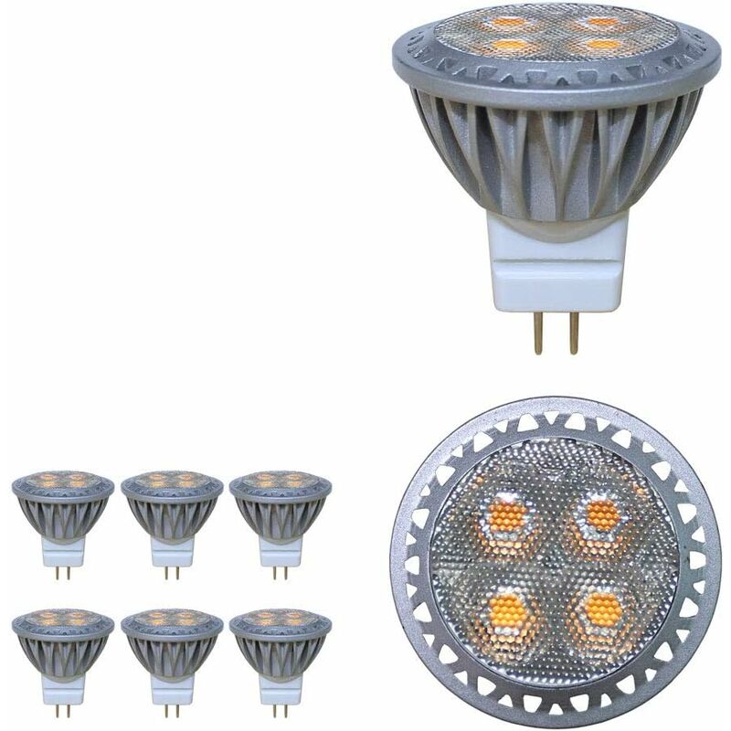 LED Bulb Mr11 Gu4 Spotlight 3W 12 Volt Super Bright Equal To 35W Halogen Bulb 280Lm 30° Beam Angle Cool White 6000K - Image 1