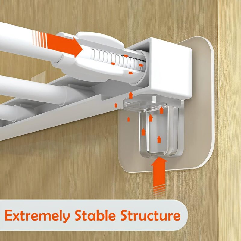 20 pcs Punch-Free Adhesive Wall Brackets - Fixed Wall Mount - Triangle Support Boards - Image 2