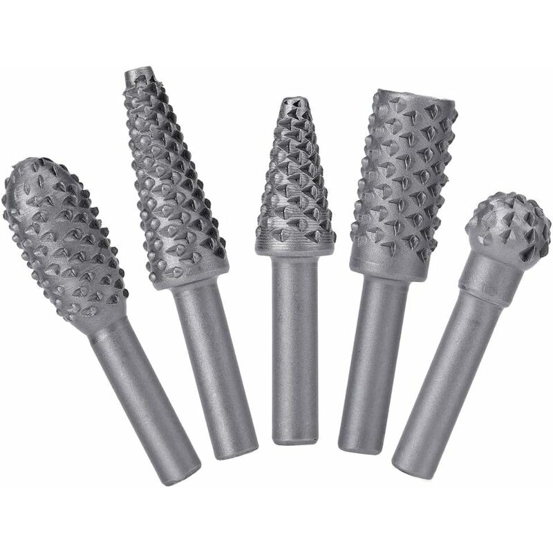 ROtary Burr Set Power Tools Wood Grinding Solid Steel Rasp Carbide Wood Carving Tool For Drill Bits For Polishing And - Image 1
