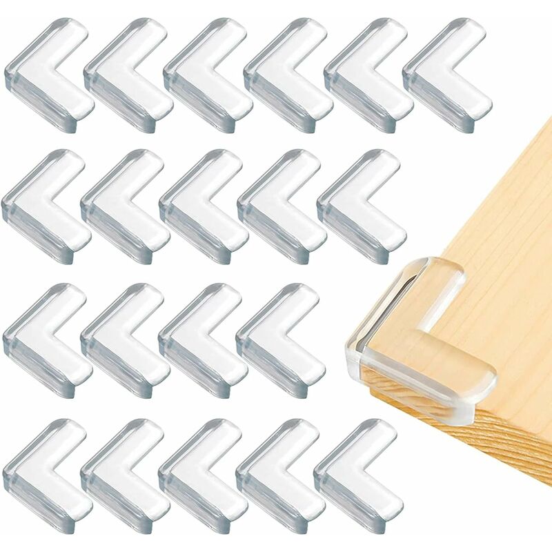 20 pcs Table Corner Protector, Table And Furniture Corner Protection, Transparent Corner Protector For Baby Safety Home - Image 1