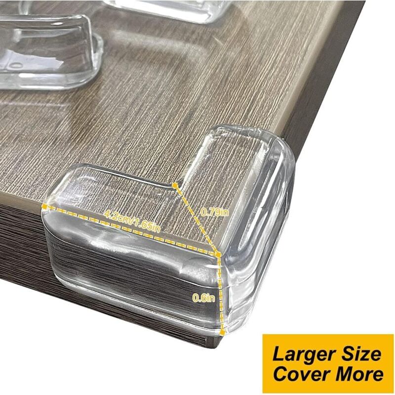 20 pcs Table Corner Protector, Table And Furniture Corner Protection, Transparent Corner Protector For Baby Safety Home - Image 2