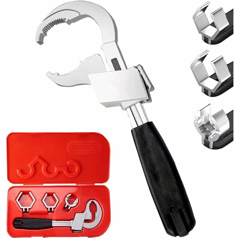 Adjustable Double End Universal Wrench - Multi-Function Crescent Wrench For Sanitary Water Pipe Repair - Image 1