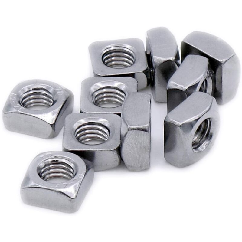 Square Nut M10 (10Mm) (Chamfered) – Stainless Steel (A2) (Pack Of 20) - Image 3