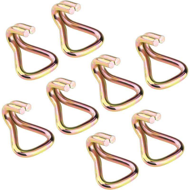 8X Heavy Duty Double J Hooks For Strap Maximum Breaking Strength 1000Kg - Image 2