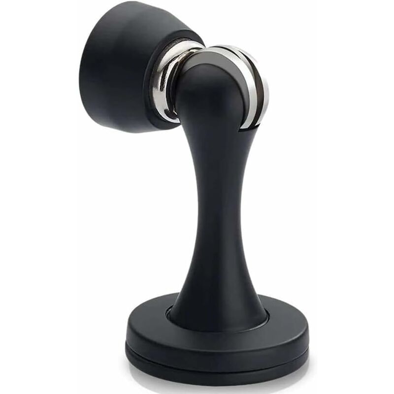 Magnetic Door Stop Brushed Stainless Steel Satin Nickel Black Floor Mounted For Bedroom Bathroom Kitchen Office - Image 1