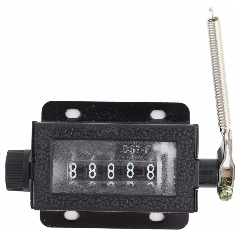 Digit Counter, Digit Display, D67‑F 5 Digit Mechanical Reset Manual Stroke Tally Counter - Image 1