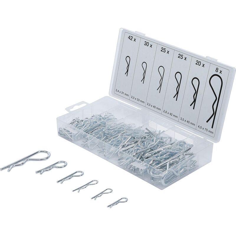Assortment Of Spring Pins Ø 2.4 - 4.0 Mm 150 Pieces - Image 1