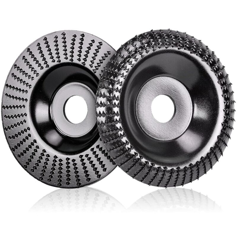 2 Pieces Wood Discs For Angle Grinder Ø 125 Mm X 22.2 Mm, Fast Cutting Wood Grinder And Sanding Discs For Angle - Image 1